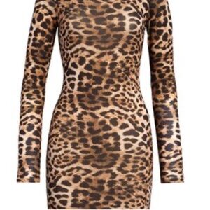JLUXLABEL Wild Animal Print Mini Dress